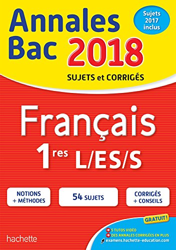 Annales Français 1ères L. ES. S 2018