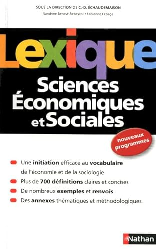 Lexique Sciences économiques et sociales