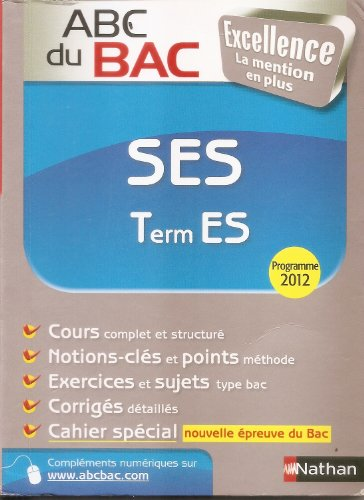 ABC du Bac SES Terminale ES : programme 2012