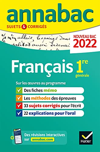 Annabac 2022 Français 1ère générale