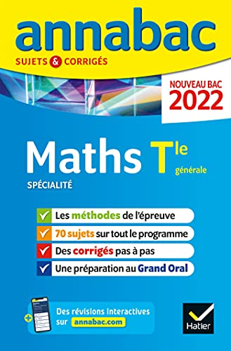 Annabac 2022 Maths spécialité Tle générale