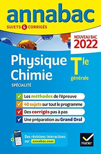 Annabac 2022 Physique chimie spécialité Tle générale